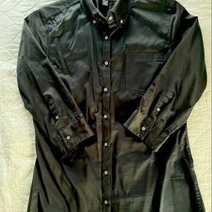 Black button down shirt